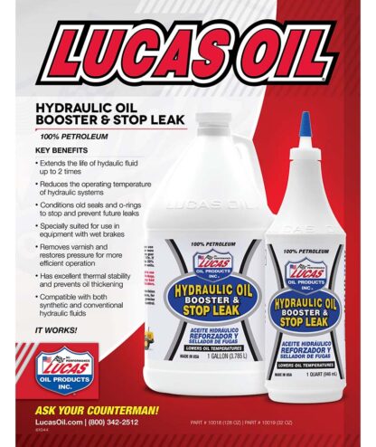 LUCAS HYDRAULIC OIL BOOSTER/STOP LEAK/12X1/QUART - Image 6