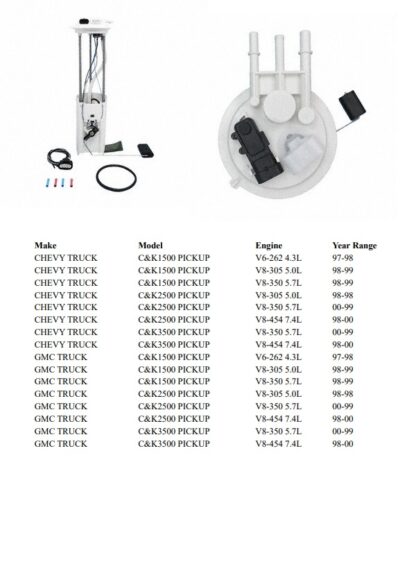 FUEL PUMP AND MODULE ASSEMBLY